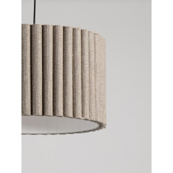 Lampa wisząca Demeter | Len i metal