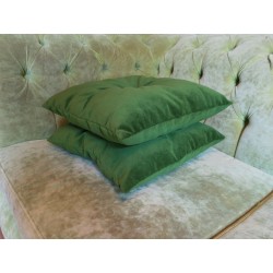 Poduszka ozdobna 40x40 cm pikowana z guziczkiem pośrodku