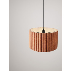 Lampa wisząca Demeter | Len i metal