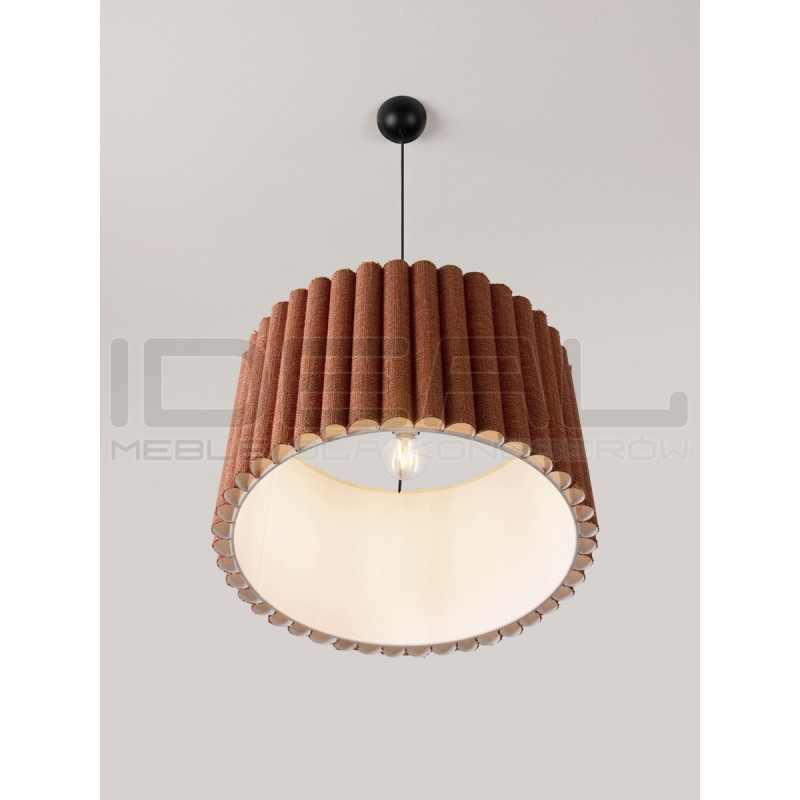 Lampa wisząca Demeter | Len i metal