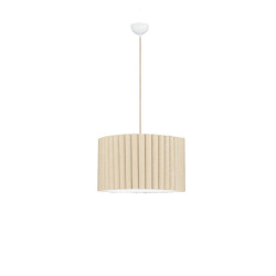 Lampa wisząca Demeter | Len i metal