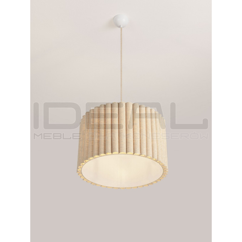 Lampa wisząca Demeter | Len i metal