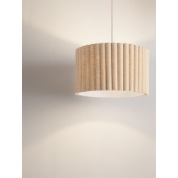 Lampa wisząca Demeter | Len i metal