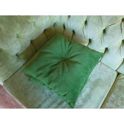 Poduszka ozdobna 40x40 cm pikowana z guziczkiem pośrodku