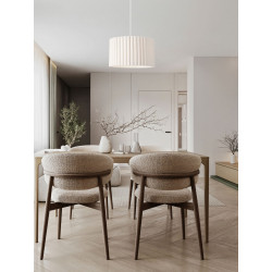 Lampa wisząca Demeter | Len i metal