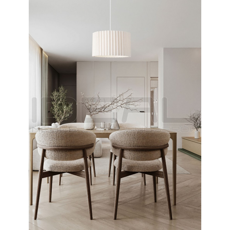 Lampa wisząca Demeter | Len i metal