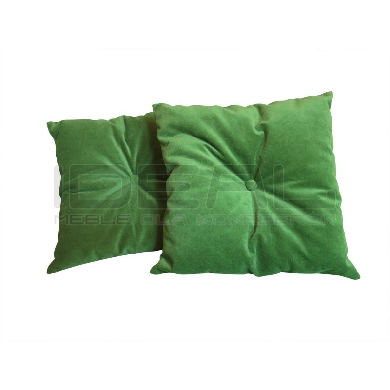 Poduszka ozdobna 40x40 cm pikowana z guziczkiem pośrodku