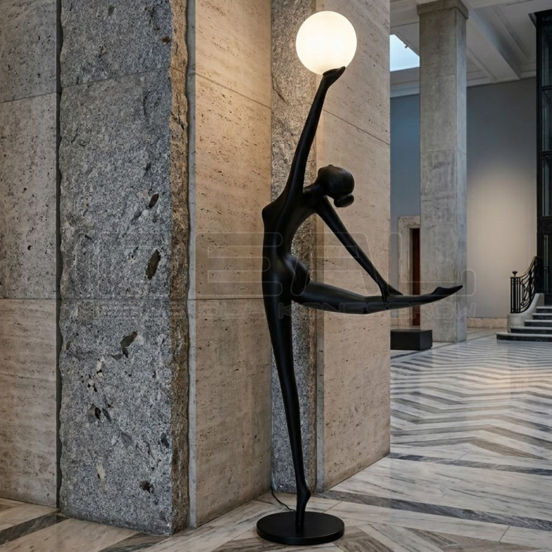 Lampa podłogowa Ballerina – lampa w kształcie kobiety