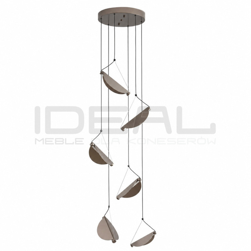 Lampa wisząca NAMI-6 LED – szary szczotkowany