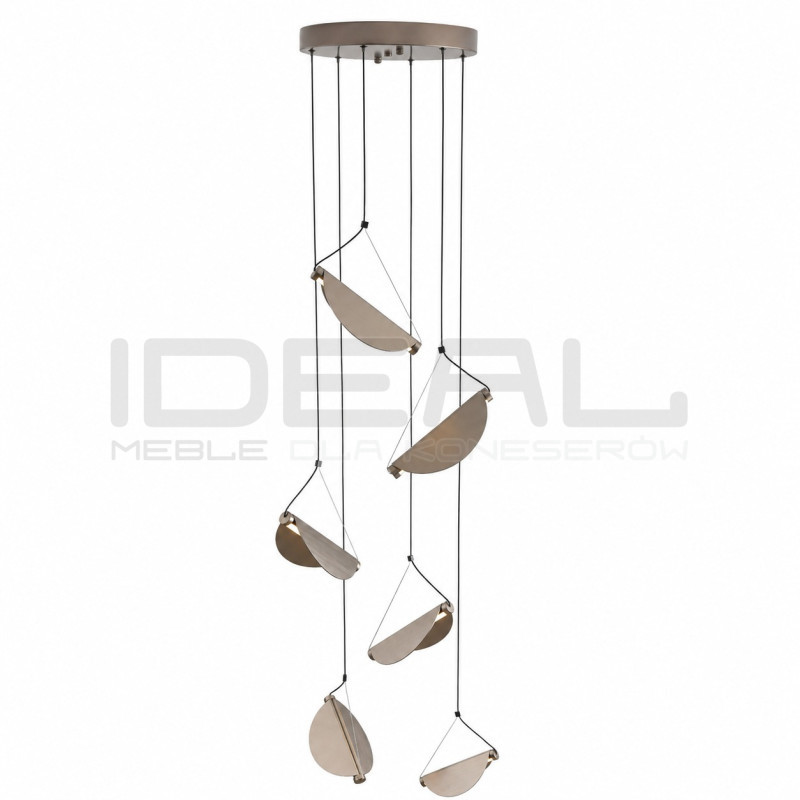 Lampa wisząca NAMI-6 LED – szary szczotkowany