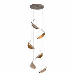 Lampa wisząca NAMI-6 LED – szary szczotkowany