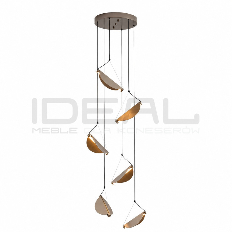 Lampa wisząca NAMI-6 LED – szary szczotkowany