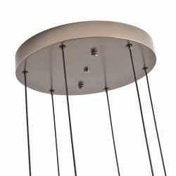 Lampa wisząca NAMI-6 LED – szary szczotkowany