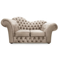 Mała sofa chesterfield z f. spania Madame Wave 2 os.