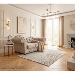 Mała sofa chesterfield z f. spania Madame Wave 2 os.