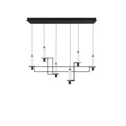 NEXO – czarna lampa wisząca LED | Ideal Meble