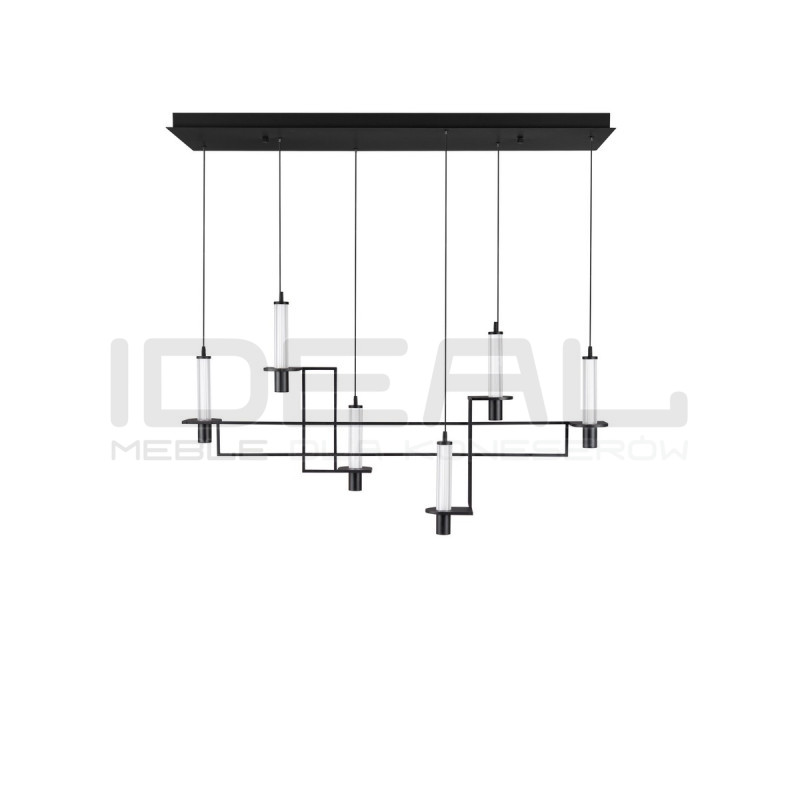 NEXO – czarna lampa wisząca LED | Ideal Meble