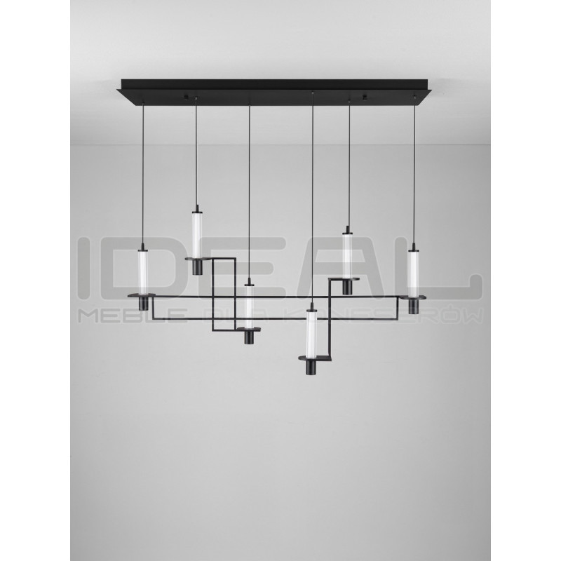 NEXO – czarna lampa wisząca LED | Ideal Meble