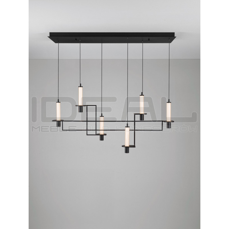 NEXO – czarna lampa wisząca LED | Ideal Meble