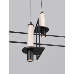 NEXO – czarna lampa wisząca LED | Ideal Meble