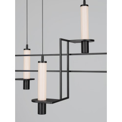 NEXO – czarna lampa wisząca LED | Ideal Meble