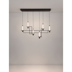 NEXO – czarna lampa wisząca LED | Ideal Meble