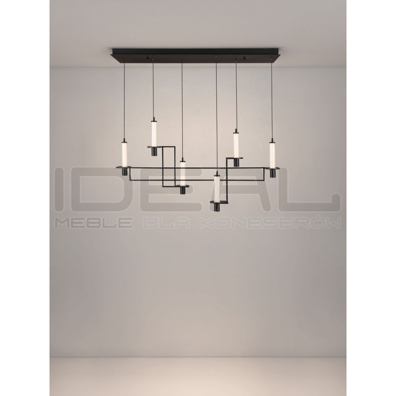 NEXO – czarna lampa wisząca LED | Ideal Meble