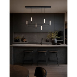 NEXO – czarna lampa wisząca LED | Ideal Meble