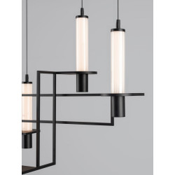 NEXO 6 – czarna lampa wisząca LED 90 cm| Ideal Meble