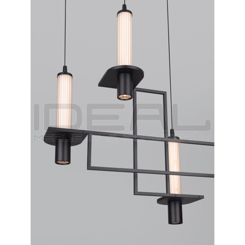 NEXO 6 – czarna lampa wisząca LED 90 cm| Ideal Meble