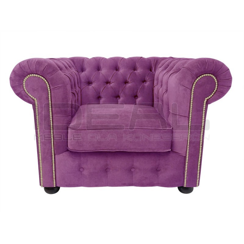 Fotel Chesterfield Violett z pojemnikiem