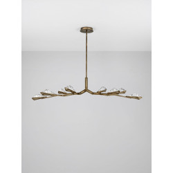 Aura Crystal 8 – kryształowa lampa wisząca LED | Ideal Meble
