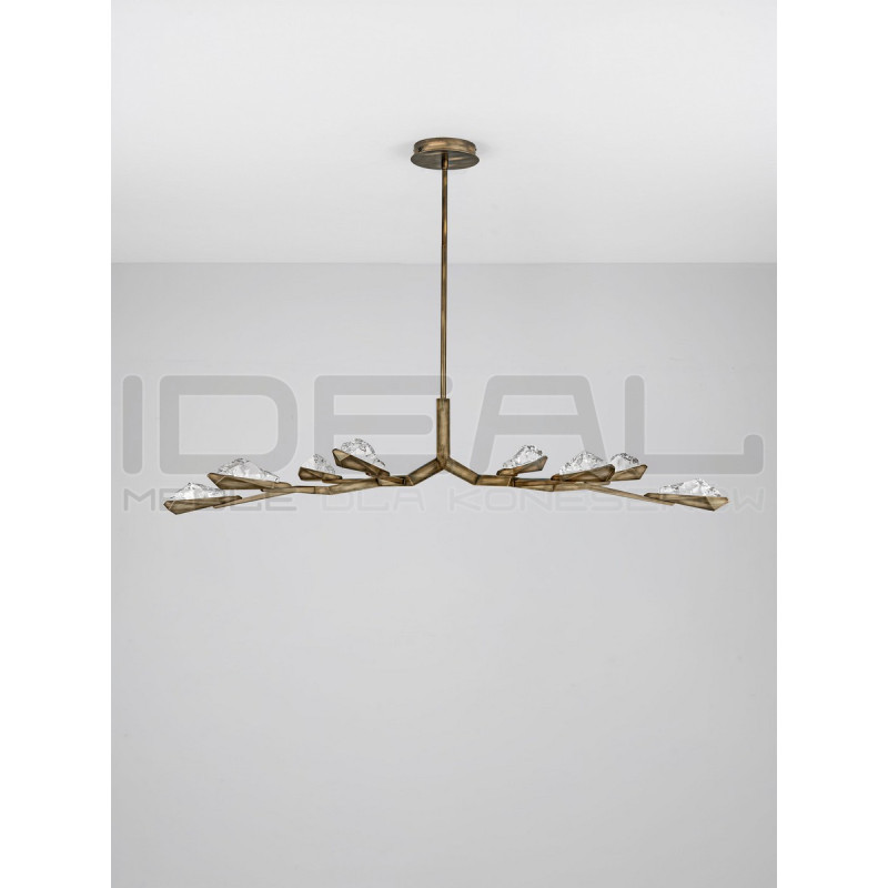 Aura Crystal 8 – kryształowa lampa wisząca LED | Ideal Meble