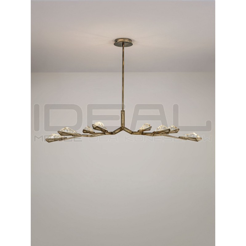 Aura Crystal 8 – kryształowa lampa wisząca LED | Ideal Meble