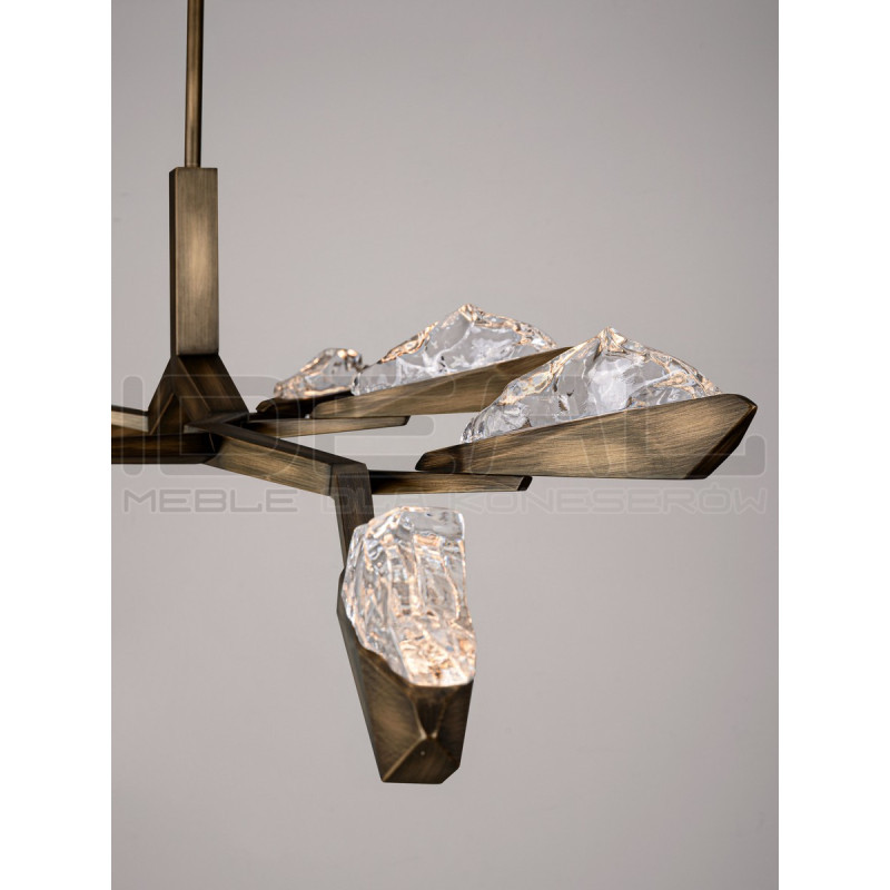 Aura Crystal 8 – kryształowa lampa wisząca LED | Ideal Meble