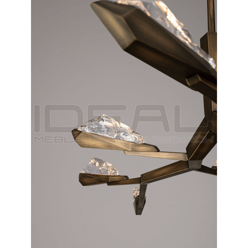 Aura Crystal 8 – kryształowa lampa wisząca LED | Ideal Meble