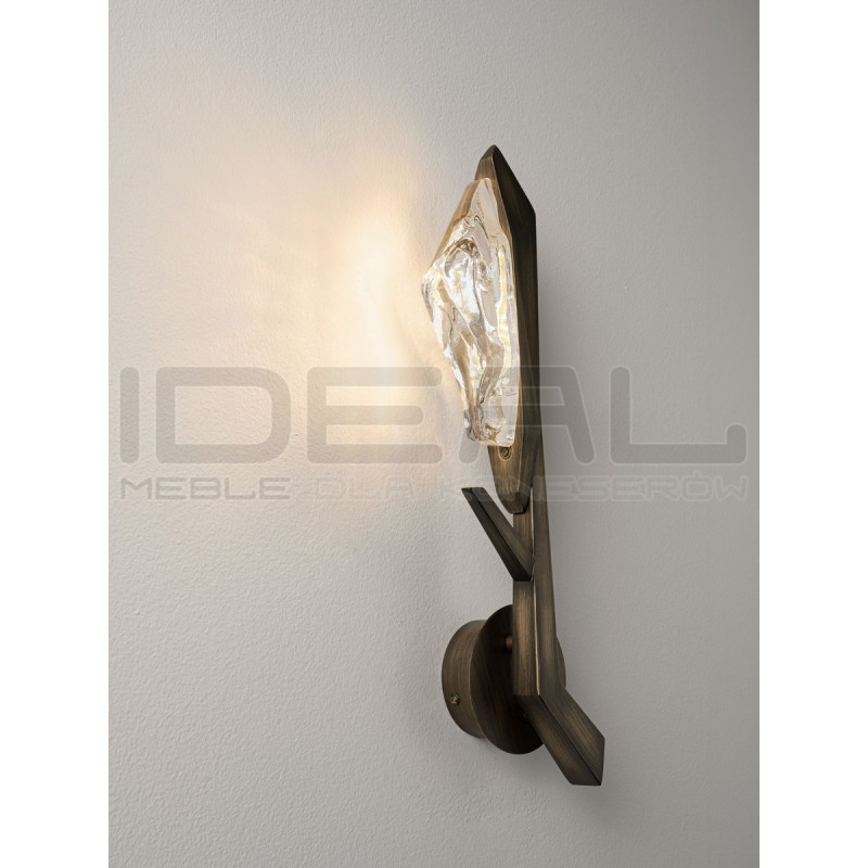 Crystal Frost – dekoracyjny kinkiet szklany LED | IdealMeble
