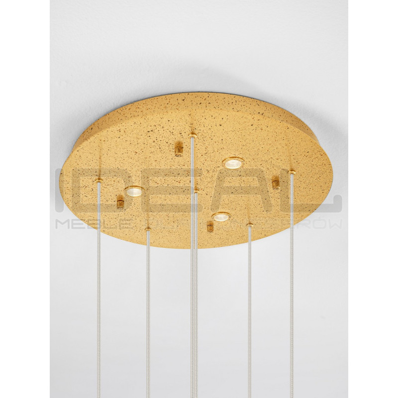 Lampa wisząca Golden Petals 6 – złota lampa LED