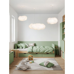 Lampa Chmurka 50 – biała lampa wisząca