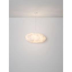 Lampa wisząca Chmurka 80 cm – abażur tekstylny | IdealMeble