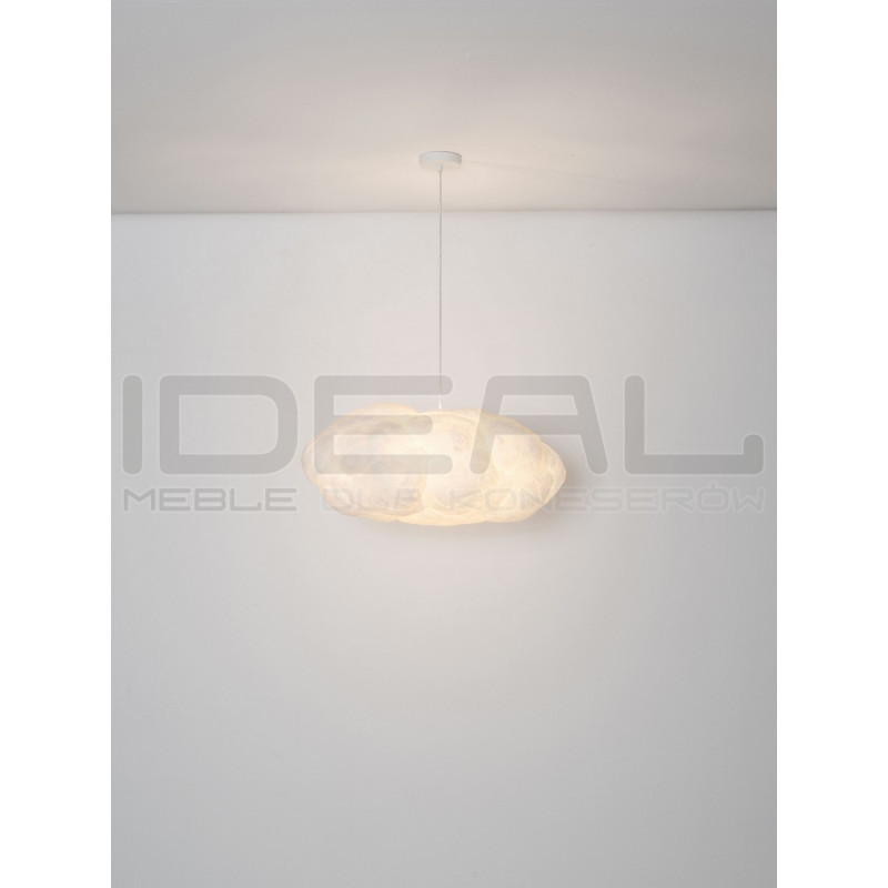 Lampa wisząca Chmurka 80 cm – abażur tekstylny | IdealMeble