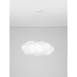 Lampa wisząca Chmurka 80 cm – abażur tekstylny | IdealMeble