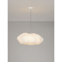 Lampa wisząca Chmurka 80 cm – abażur tekstylny | IdealMeble