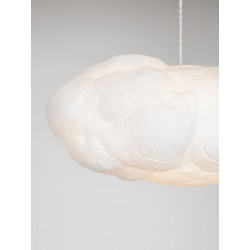 Lampa wisząca Chmurka 80 cm – abażur tekstylny | IdealMeble