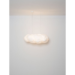 Lampa wisząca Chmurka 100 cm – długa lampa tekstylna