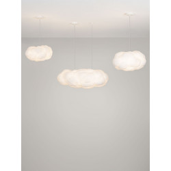 Lampa wisząca Chmurka 100 cm – długa lampa tekstylna