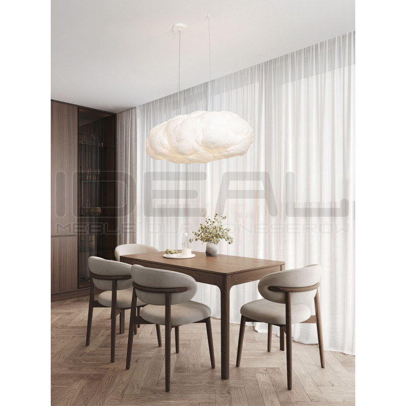 Lampa wisząca Chmurka 100 cm – długa lampa tekstylna