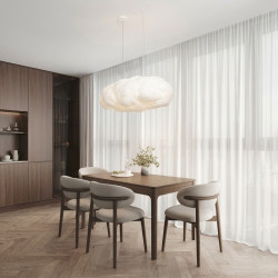 Lampa wisząca Chmurka 100 cm – długa lampa tekstylna