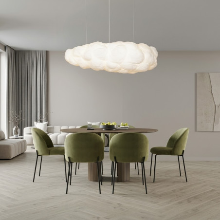Lampa wisząca Chmurka 150 cm – duża lampa tekstylna