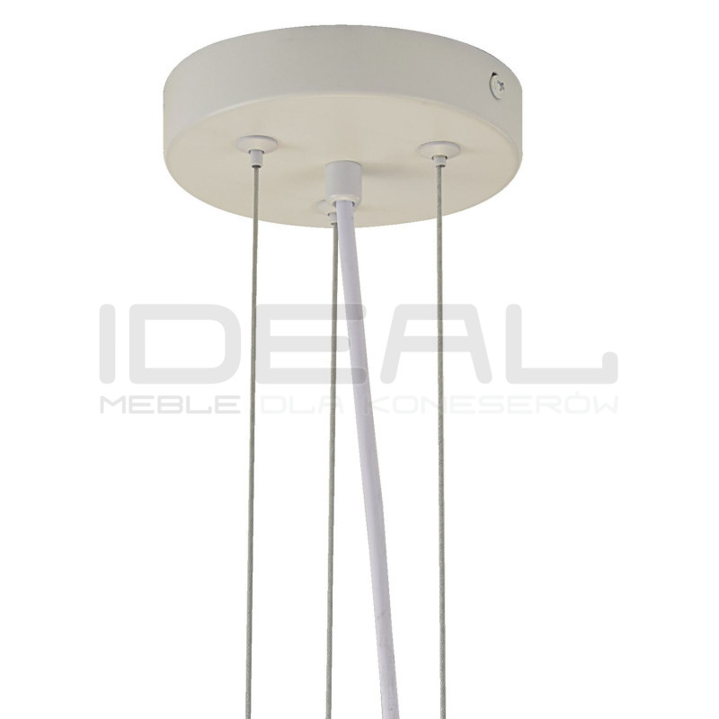 Lampa wisząca Peony 90 cm biała – kwiatowy klosz